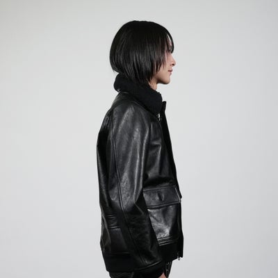 【ジャムホームメイド（JAMHOMEMADE）】レザー フライトジャケット "AG3"