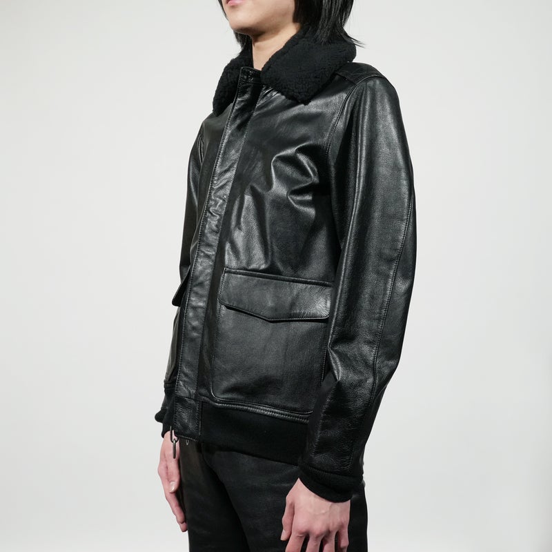 【ジャムホームメイド（JAMHOMEMADE）】レザー フライトジャケット "AG3"