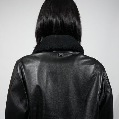 【ジャムホームメイド（JAMHOMEMADE）】レザー フライトジャケット "AG3"