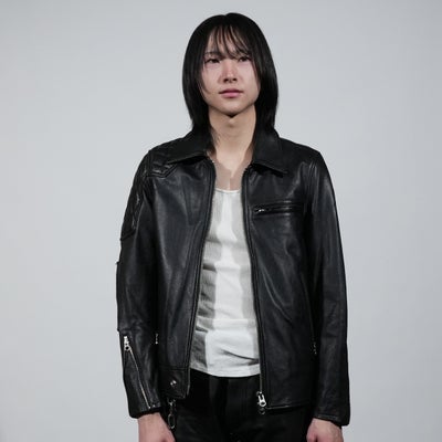 【ジャムホームメイド（JAMHOMEMADE）】レザー ライダースジャケット "LEWISON"