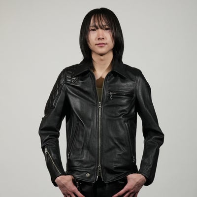 【ジャムホームメイド（JAMHOMEMADE）】レザー ライダースジャケット "LEWISON"