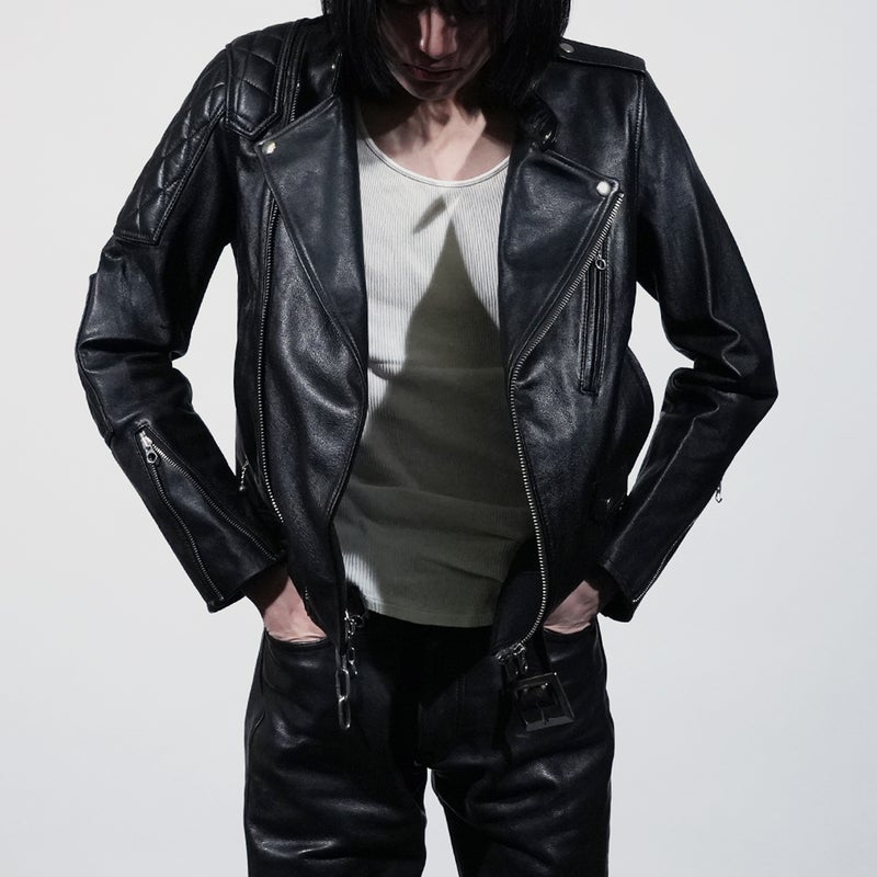 【ジャムホームメイド（JAMHOMEMADE）】レザー ライダースジャケット "MONSTAR"