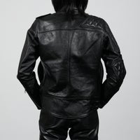 J17AWR1)レザーライダースジャケット