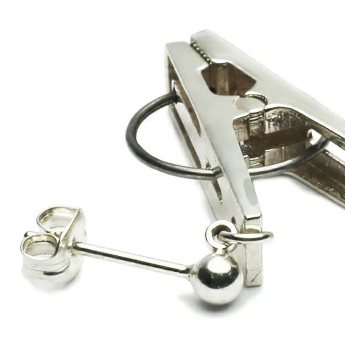 JNS767)アナーキー洗濯バサミピアス-シルバー/片耳｜アクセサリー通販