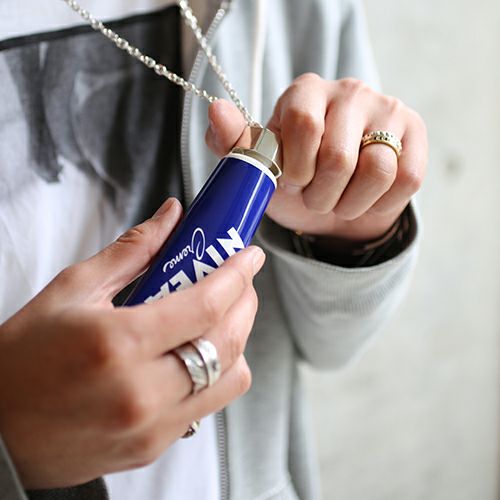 JNS762)リップキャップネックレス-ブルー｜アクセサリー通販のジャム