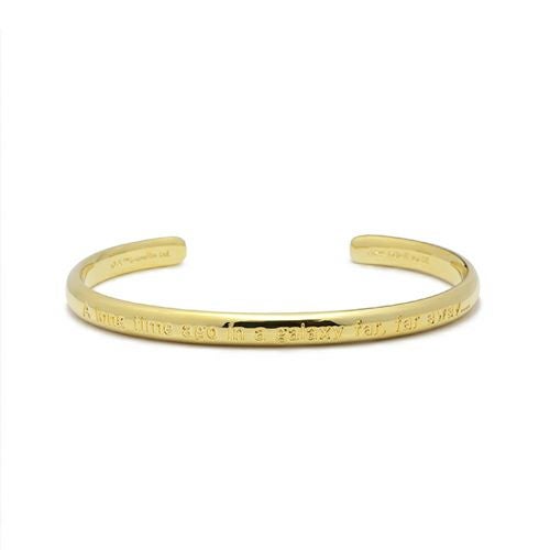 【ジャムホームメイド（JAMHOMEMADE）】スターウォーズ "STAR WARS&trade;" イントロダクトメッセージバングル - ゴールド