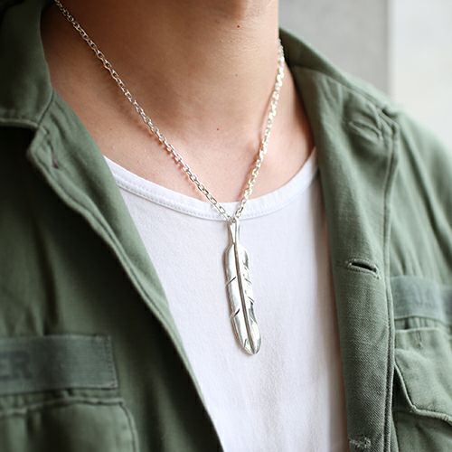 JAM　MADE　フェザーアクセサリー JNS794SV)NAKEDフェザーネックレスL｜アクセサリー通販のジャムホーム