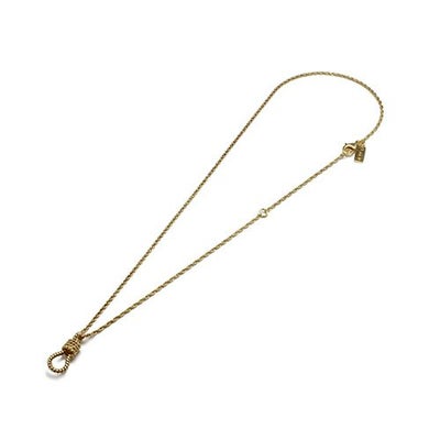 【ジャムホームメイド（JAMHOMEMADE）】パイレーツ・オブ・カリビアン / ワールド・エンド ロープ ネックレス S - ゴールド