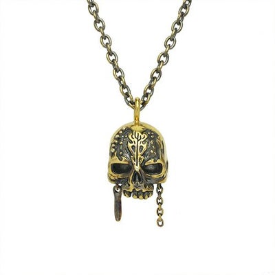 【ジャムホームメイド（JAMHOMEMADE）】パイレーツ・オブ・カリビアン/最後の海賊 スカルネックレス - ゴールド