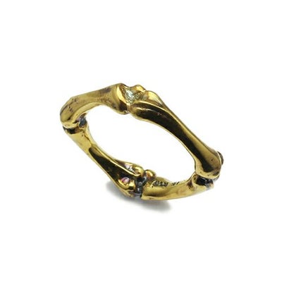 【ジャムホームメイド（JAMHOMEMADE）】パイレーツ・オブ・カリビアン/最後の海賊 クロスボーン リング - ゴールド / 指輪