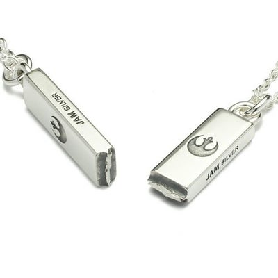 【ジャムホームメイド（JAMHOMEMADE）】スターウォーズ "STAR WARS&trade;" メッセージ ペア ネックレス 