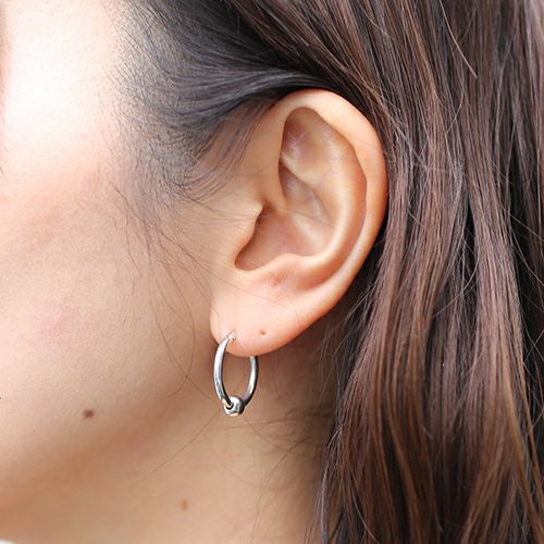 JNS809SV)JAMアイレットフープピアス-シルバー/片耳｜アクセサリー通販