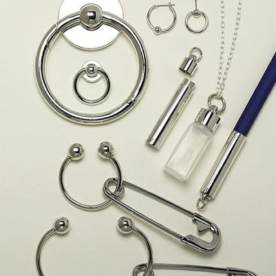 【ジャムホームメイド（JAMHOMEMADE）】JAM アイレット フープ ピアス - シルバー / 片耳