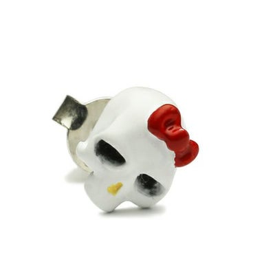 【ジャムホームメイド（JAMHOMEMADE）】ハローキティ/Hello Kitty スカル フェイス ピアス - フルカラー / 片耳