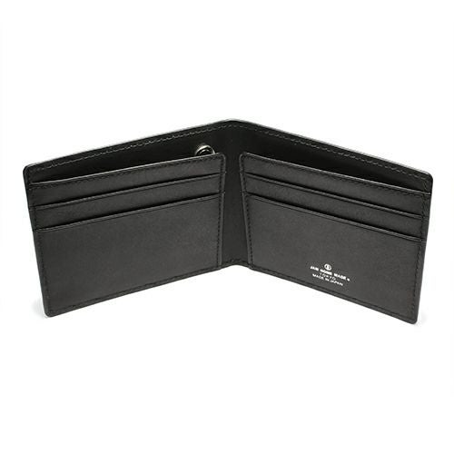 JNS873BK)スリム （薄造り） 二つ折り財布 / ミディアムウォレット