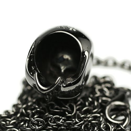 JNS880BK)レボリューションスカルネックレス-ブラック｜アクセサリー