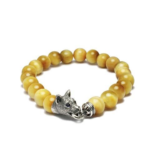 JZMBR2-03)数珠ブレスレット十二支 寅(虎) 【坂元勝彦(現代の名工