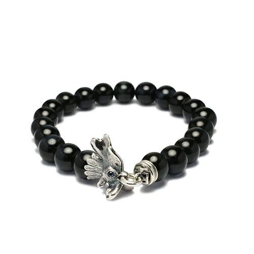 JZMBR2-09)数珠ブレスレット十二支 申(猿) 【坂元勝彦(現代の名工