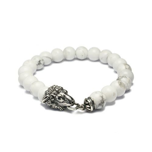 JZMBR2-04)数珠ブレスレット十二支 卯(兎) 【坂元勝彦(現代の名工