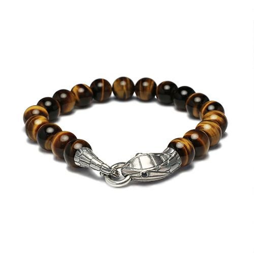 JZMBR2-06)数珠ブレスレット十二支 巳(蛇) 【坂元勝彦(現代の名工