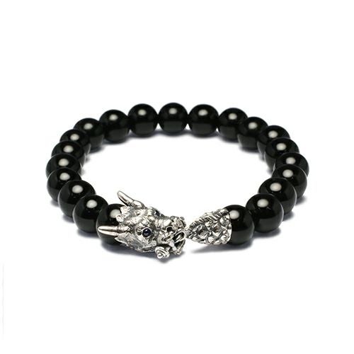 JZMBR2-05)数珠ブレスレット十二支 辰(竜) 【坂元勝彦(現代の名工