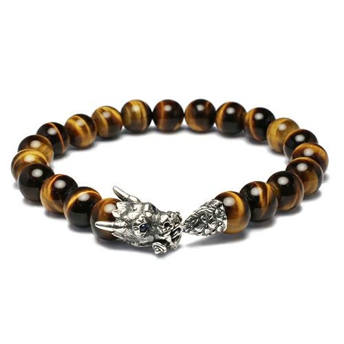 JZMBR2-05)数珠ブレスレット十二支 辰(竜) 【坂元勝彦(現代の名工