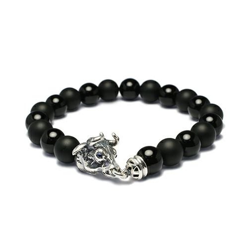 JZMBR2-07)数珠ブレスレット十二支 午(馬) 【坂元勝彦(現代の名工