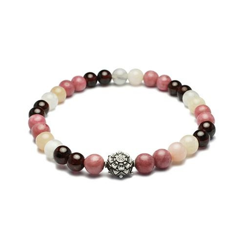 JZMBR4D)坂元勝彦(現代の名工)開運数珠ブレスチャクラ-『恋愛運』-M