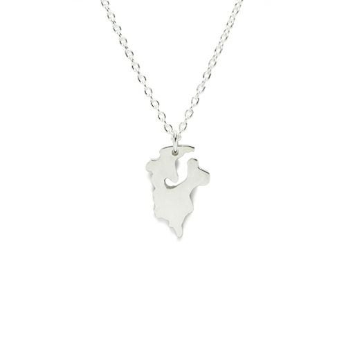 【ジャムホームメイド（JAMHOMEMADE）】日本地図 鹿児島県 ネックレス