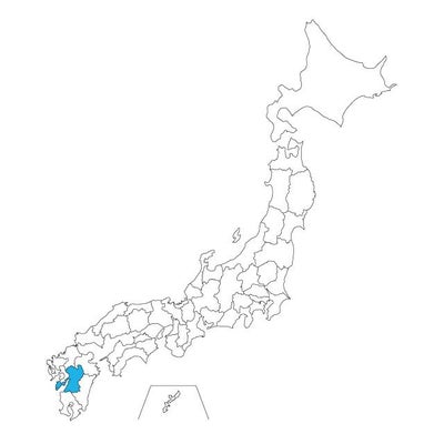 【ジャムホームメイド（JAMHOMEMADE）】日本地図 熊本県 ネックレス