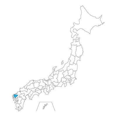 【ジャムホームメイド（JAMHOMEMADE）】日本地図 佐賀県 ネックレス