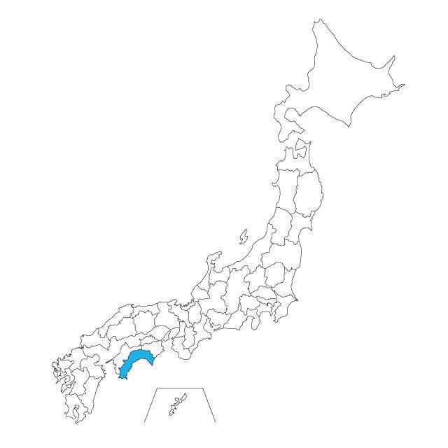 【ジャムホームメイド（JAMHOMEMADE）】日本地図 高知県 ネックレス