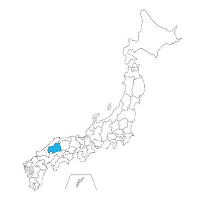 【ジャムホームメイド（JAMHOMEMADE）】日本地図 広島県 ネックレス