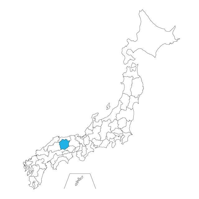 【ジャムホームメイド（JAMHOMEMADE）】日本地図 岡山県 ネックレス