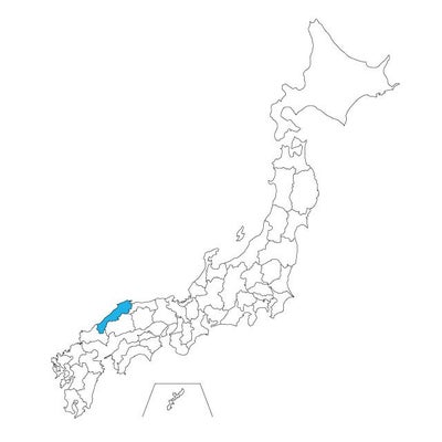 【ジャムホームメイド（JAMHOMEMADE）】日本地図 島根県 ネックレス