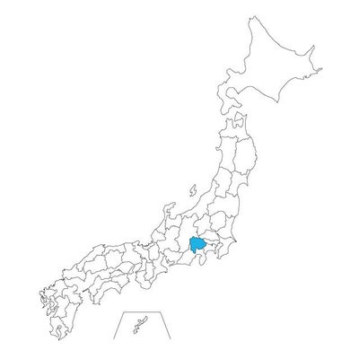 【ジャムホームメイド（JAMHOMEMADE）】日本地図 山梨県 ネックレス