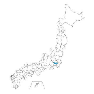 【ジャムホームメイド（JAMHOMEMADE）】日本地図 東京都ネックレス