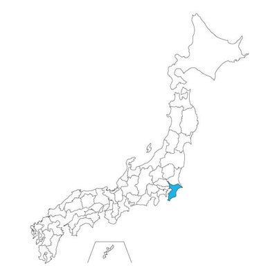 【ジャムホームメイド（JAMHOMEMADE）】日本地図 千葉県 ネックレス