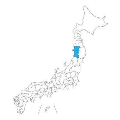 【ジャムホームメイド（JAMHOMEMADE）】日本地図 秋田県 ネックレス