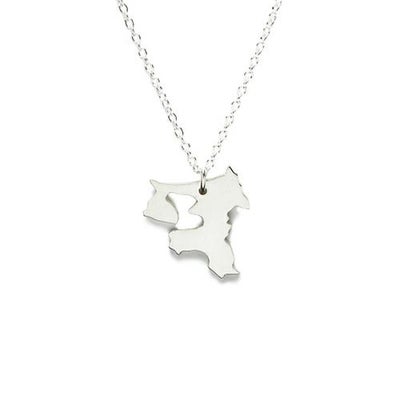 【ジャムホームメイド（JAMHOMEMADE）】日本地図 青森県 ネックレス