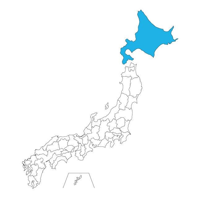 【ジャムホームメイド（JAMHOMEMADE）】日本地図 北海道 ネックレス