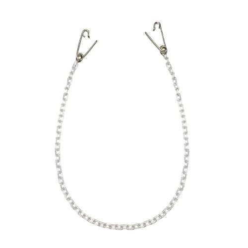 J-WC001-SV)安全ピンダイヤモンドウォレットチェーンM-シルバー