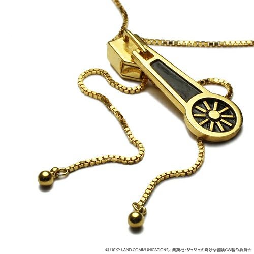 JJO018)ジョジョの奇妙な冒険 黄金の風ジッパーネックレス