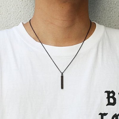 【ジャムホームメイド（JAMHOMEMADE）】A型 スティックネックレス NEW TYPE （血液型） - ブラック