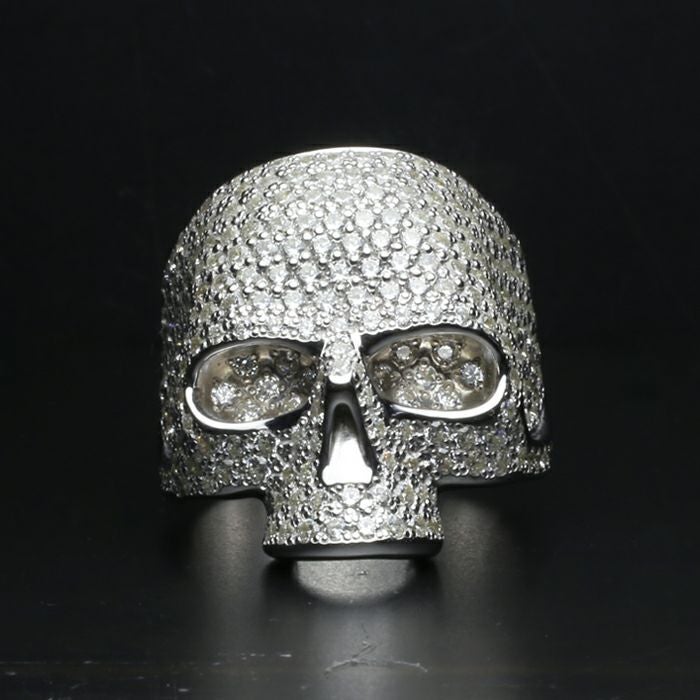 J-NS018-BK)レボリューションスカルリング-ブラック/指輪