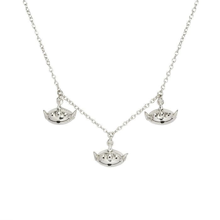 【ジャムホームメイド（JAMHOMEMADE）】トイ・ストーリー / TOYSTORY リトル・グリーン・メン×3 ネックレス - シルバー