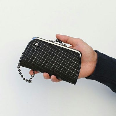 【ジャムホームメイド（JAMHOMEMADE）】印傳 - 印伝屋 二つ折り財布 親子 がま口財布 ドット柄