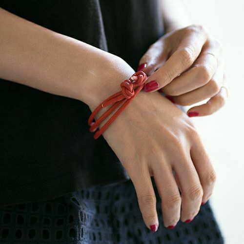 JBR3504)4月誕生石/ダイヤモンドディアレザーブレスレット3巻