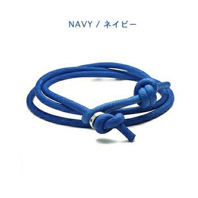 【ジャムホームメイド（JAMHOMEMADE）】3月 誕生石 ディア レザー ブレスレット 3巻 - アクアマリン