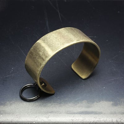 【ジャムホームメイド（JAMHOMEMADE）】EXIT メタル バングル M(25mm） - ファイヤーゴールド -